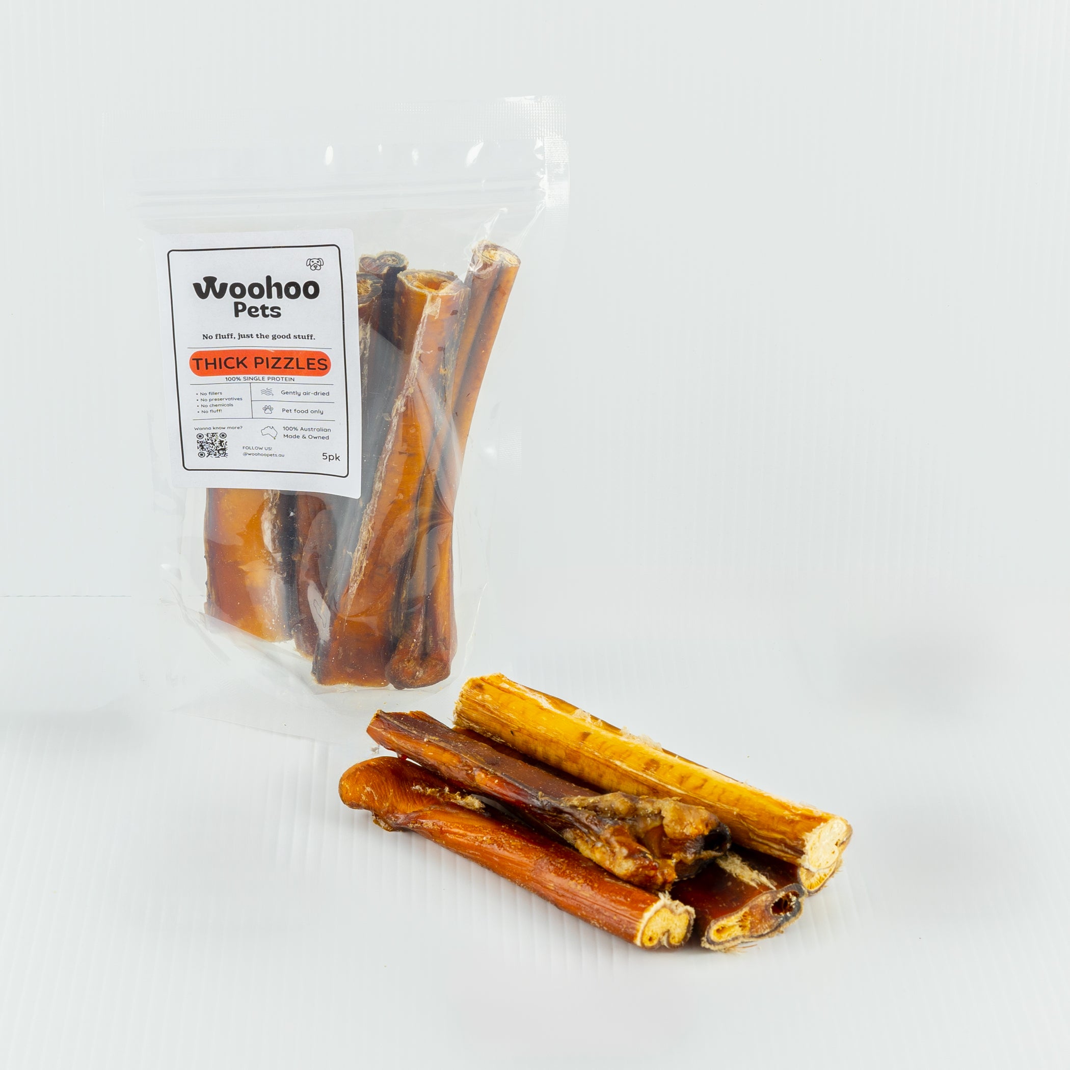 Thick Beef Pizzle for Dogs – woohooPets - Main Image