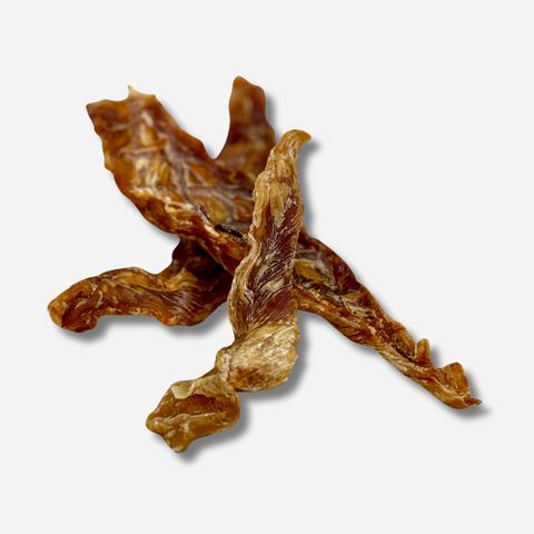 Pieces of Chicken Jerky Tenderloin for dogs