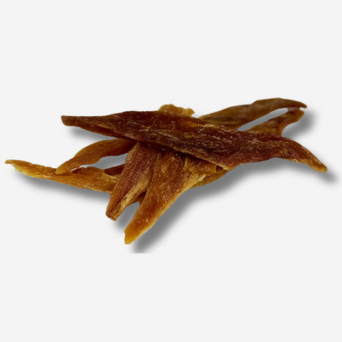 Pieces of Shark Jerky treat for dogs